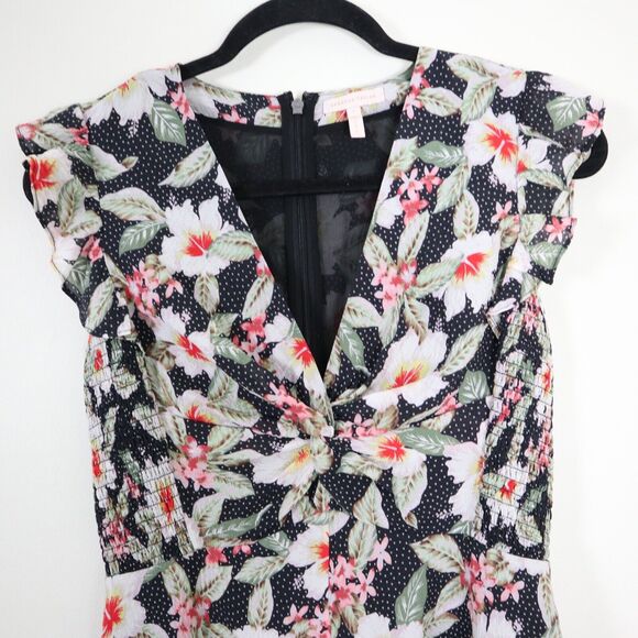 Rebecca Taylor Size 2 Silk Kamea Fleur Mini Dress Floral Print - Picture 3 of 12
